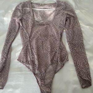 Free people in my head lace bodysuit extra small nwt $58